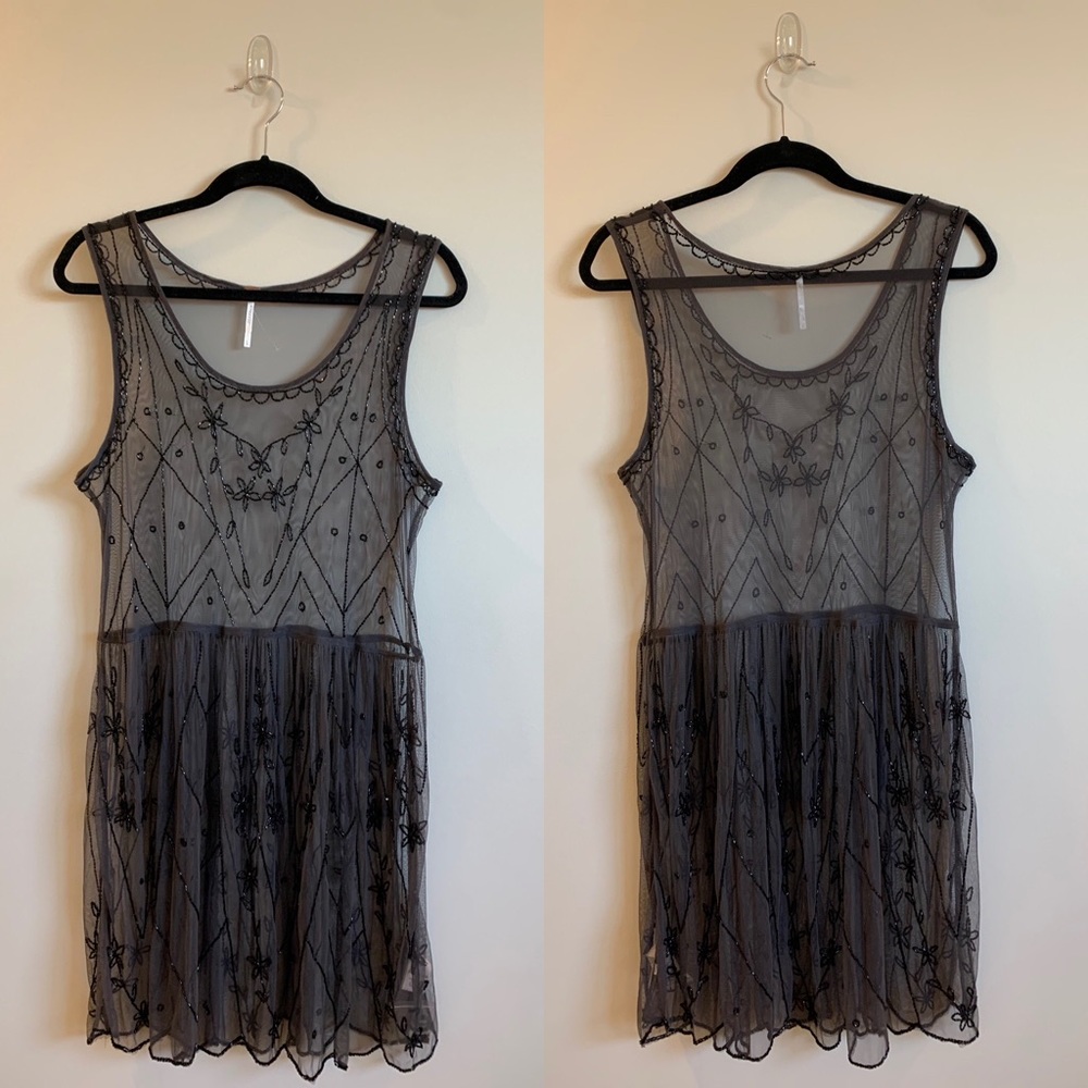 Free people beaded slip NWOT